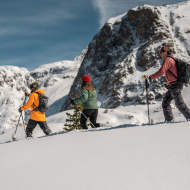 Snowshoe trail : Crossing from Alpette to Lac Besson
