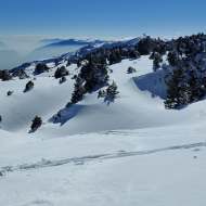 Schneeschuhpfad: von der Fierney-Gondelbahn zum Crêt de la Neige