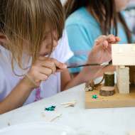 Wooden chalet workshop