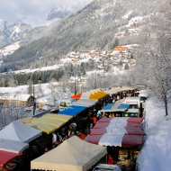 Marché  de Châtel en hiver