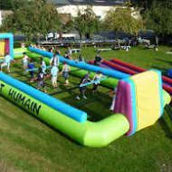 Human foosball and wooden games