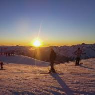 Sunset ski