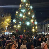 Illumination du sapin de Noël