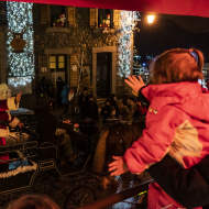 Father Christmas arrives in Châtel !