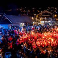 Father Christmas arrives in Châtel !