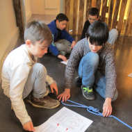 Workshop for kids and family : tighing a knot !