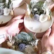 Les Invités de la Poterie: Create your own floral candle