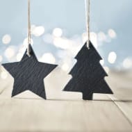 Christmas decoration workshop using slate