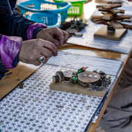 Wooden snowman workshop