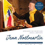Atelier de peinture adultes - avec l'artiste Jean Noëlmartin