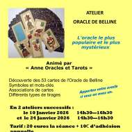 DECOUVRIR L'ORACLE DE BELLINE EN 2 ATELIERS