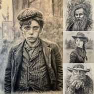 Opening of the exhibition "portraits de vies" - drawings by Benjamin Courtois