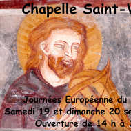 Journées Européennes du Patrimoine: Chapelle Saint Vincent