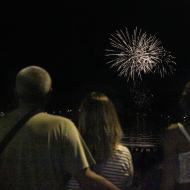 Feu d'artifice et voltige aérienne
