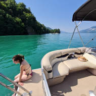 Les canotiers du Lac :  boat rental with skipper