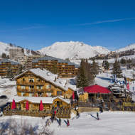 Ski lockers Umbrella bar - Côte Brune