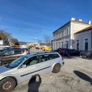 Parking lot of the old train station