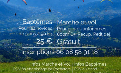 Ça plane à Cordon - Fête du club de parapente
