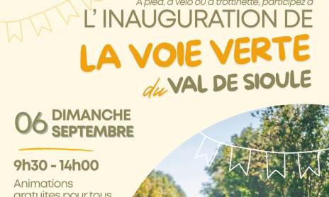 Programme "Inauguration de la Voie Verte du Val de Sioule" -  Point de départ à Barberier