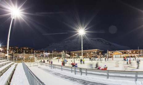 Open-air skating rink
