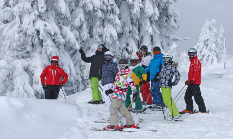 Cours collectif de ski alpin