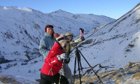 Snowshoes "Galibier's Mountain goats to the naked eyes"