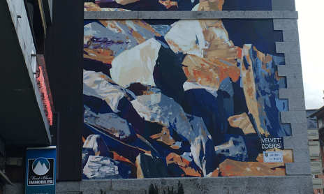 Fresque 2KM3 : Mur de la Poste