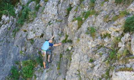 Anthon climbing rock