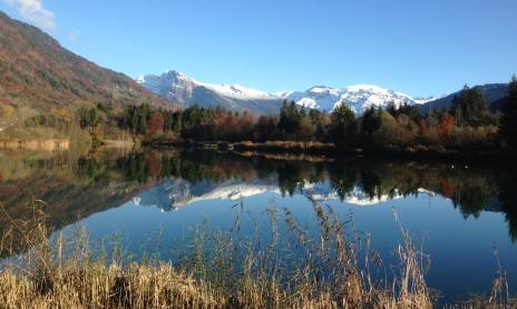 Ski nautique au cœur des montagnes