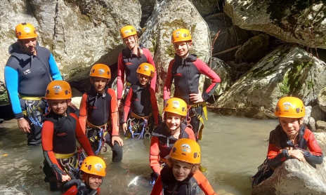 Canyoning en famille