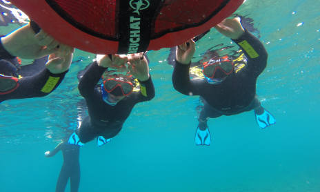 Aquatic tour in the Calanque de Port d'Alon