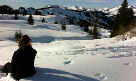 Sous le Ranfoilly en raquettes