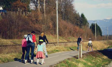 Cycling trail : Bonneville-Marignier