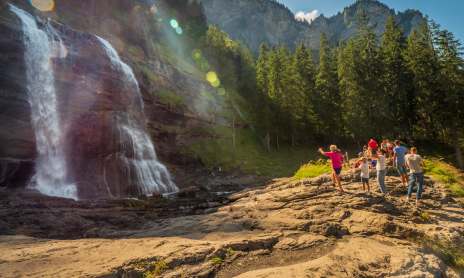 Rouget waterfall - Mountain biking