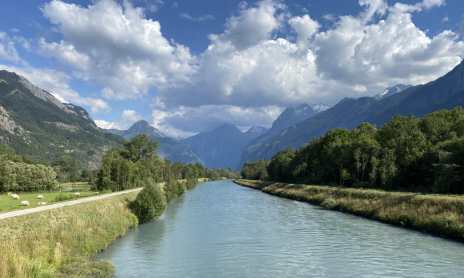 Les 3 ponts par la digue - Balade depuis le Bourg-d'Oisans
