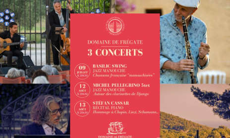 Concerts in the vineyards of Provence at the Domaine de Frégate