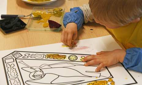 Visite-atelier 2-4 ans - Les couleurs du Moyen Âge