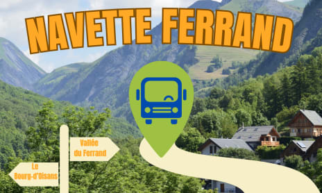 Valferrand shuttle: Le Bourg-d'Oisans - Vallée du Ferrand
