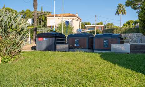 Sorting bins in the old port