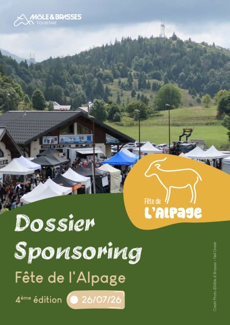 Dossier sponsoring pour la Fête de l'Alpage 2026, 4ème édition
