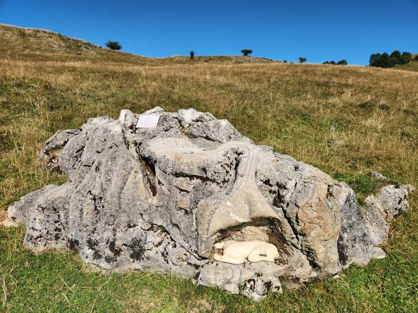 Sculptures du projet Secret d'Alpage sur le Plateau de Plaine-Joux aux Brasses