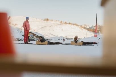 Cours de Biathlon avec l'ESF des Brasses