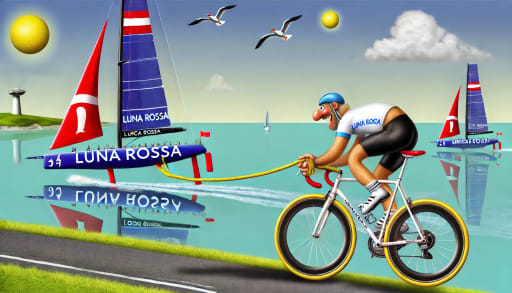 DALL_E_2024-12-04_12.47.52_-_A_whimsical_and_cartoonish_scene_featuring_an_America_s_Cup_sailboat_Luna_Rossa_being_humorously_tugged_by_a_cyclist._The_cyclist_is_on_a_road_bike_xyzjh4