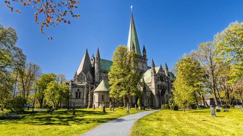 Trondheim med Nidarosdomen