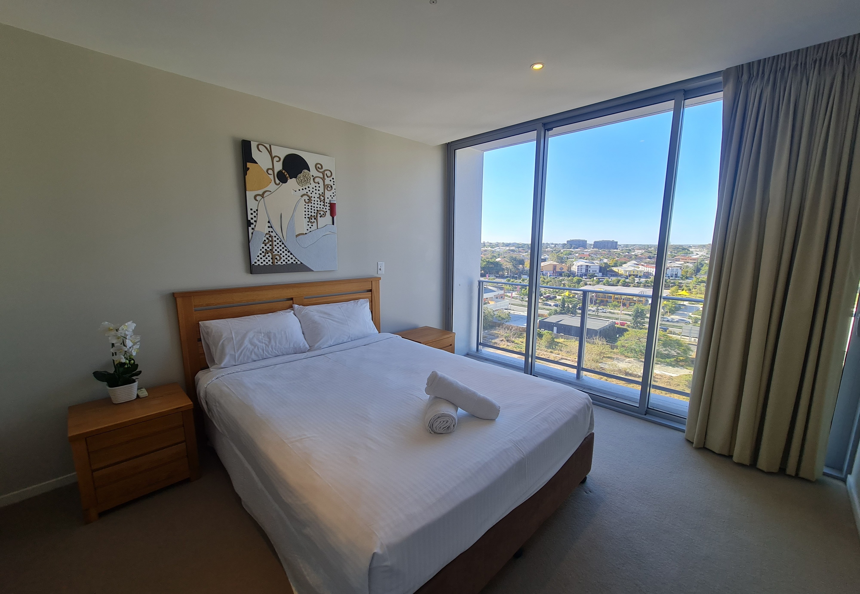Two Bedroom Two Bathroom Park Views Apartment with Balcony