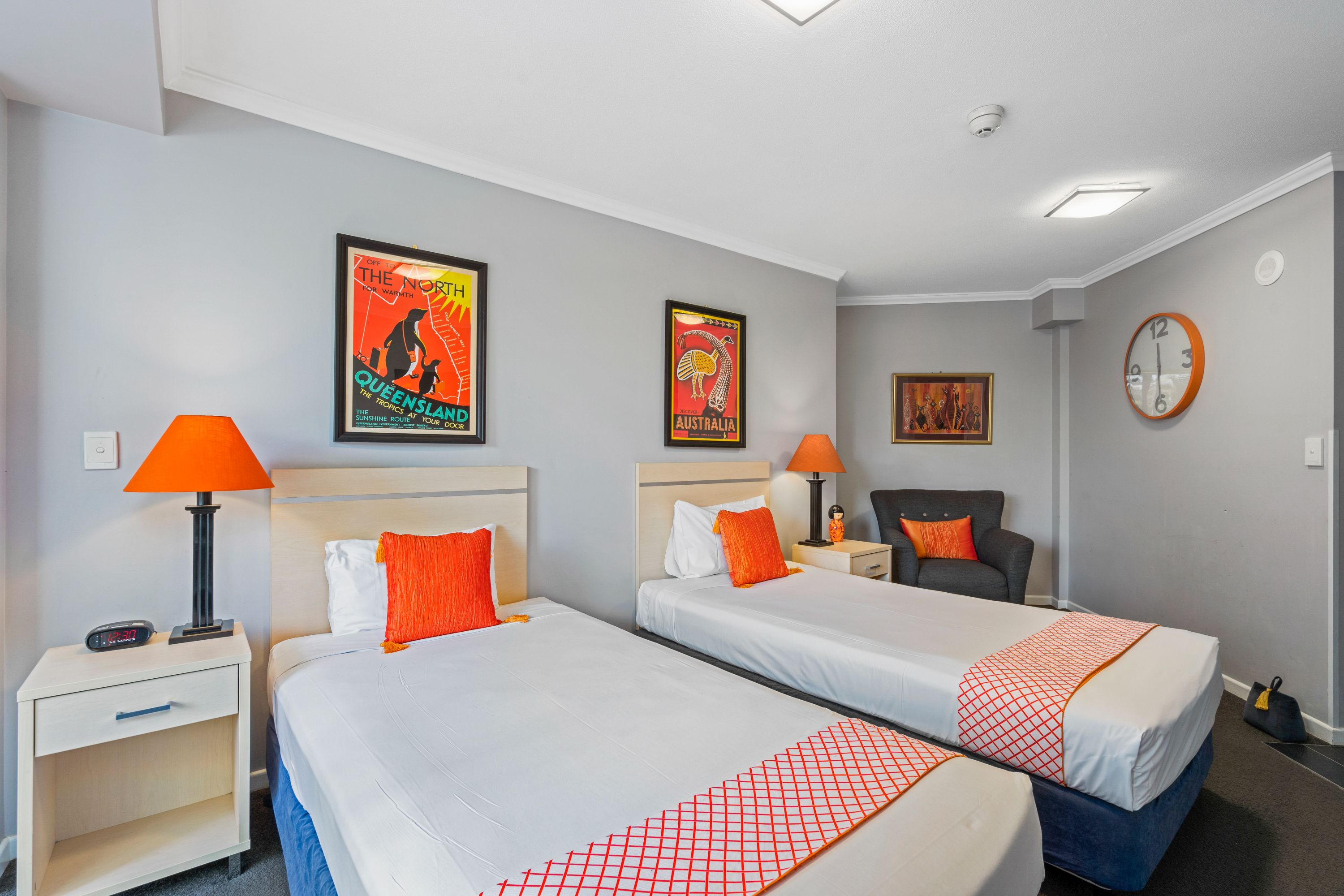 Twin Hotel Room