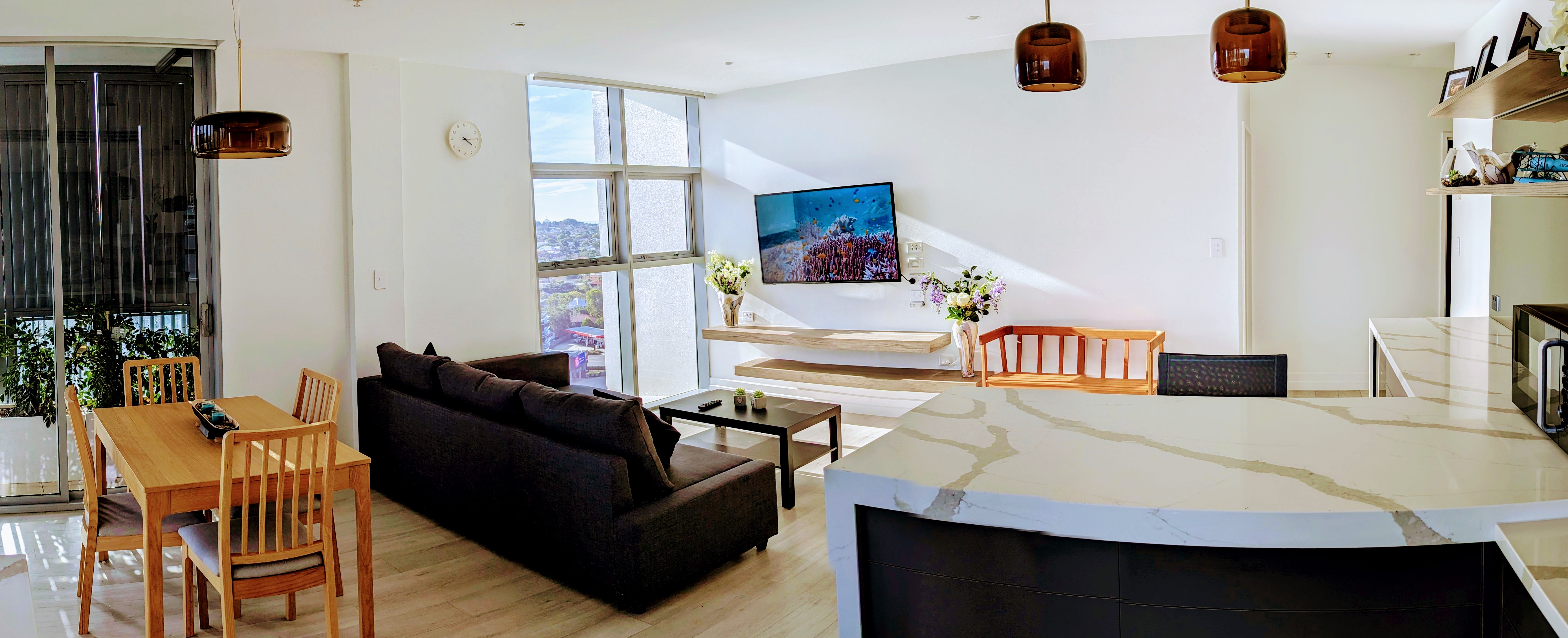 Two Bedroom Two Bathroom Apartment - River View with Balcony