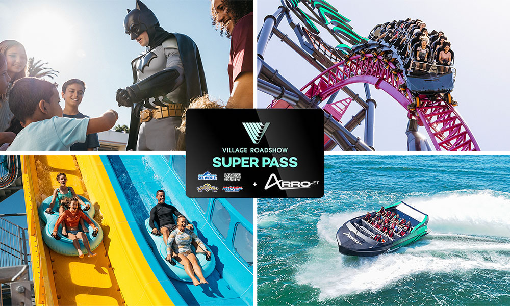 7 Day Village Roadshow Theme Park Pass & Jet Boat Ride