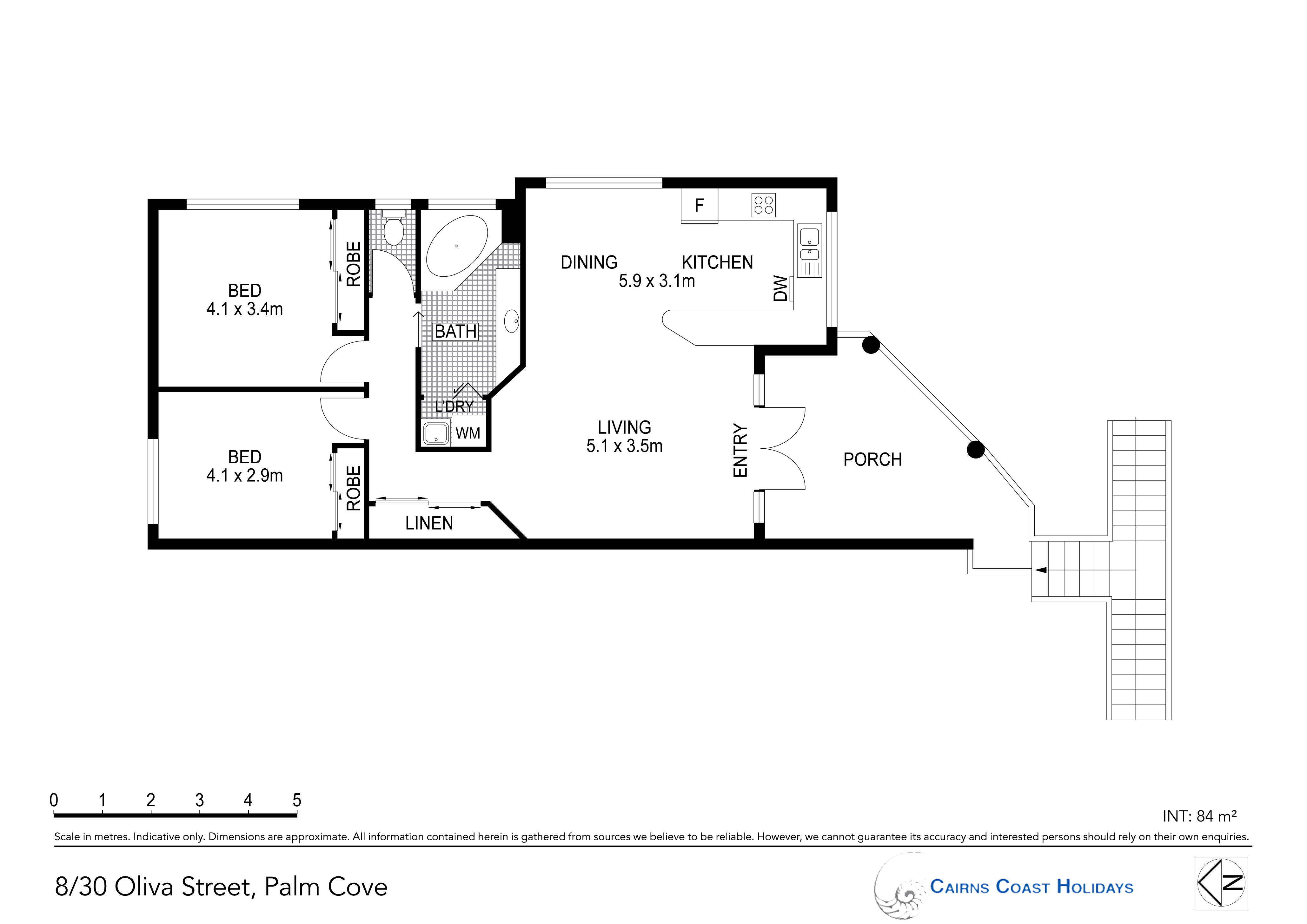 Oliva Street 2 Bedroom Apartment 