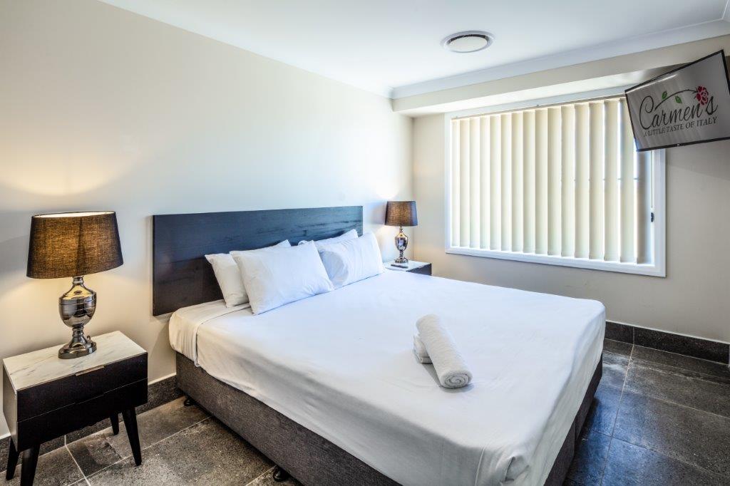 3 Bedroom Apartment. 1 King, 1 Queen, 2 Single (bunks)+ 1 king single
